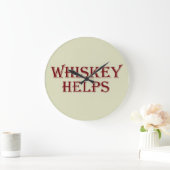 Whiskey helpt grappige alcohol gezegden whisky cit grote klok (Huis)