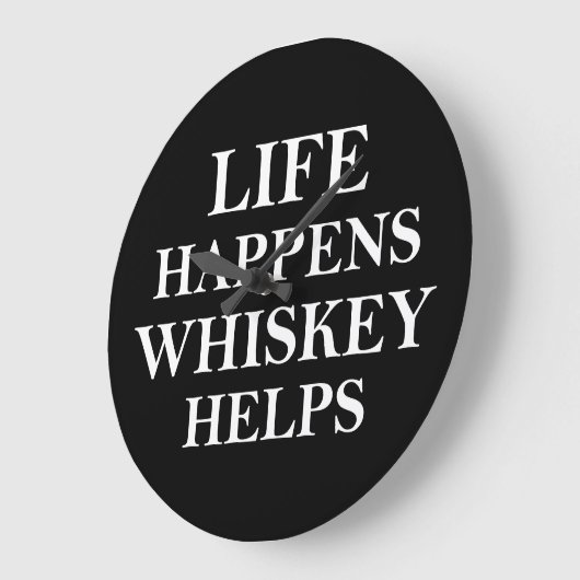 Whiskey helpt grappige alcoholische gezegden grote klok (Hoek)