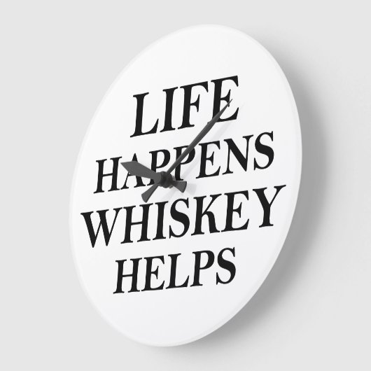 Whiskey helpt grappige alcoholische gezegden grote klok (Hoek)