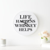 Whiskey helpt grappige alcoholische gezegden grote klok (Huis)