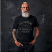 Whiskey helpt grappige drink alcoholische gezegden t-shirt