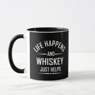 Whiskey helpt grappige quotes drink alcohol gezegd mok