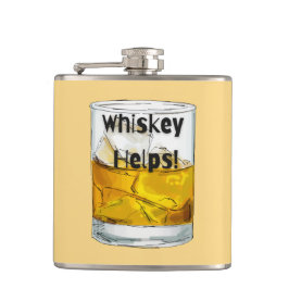 Whiskey helpt! heupfles