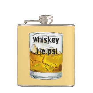 Whiskey helpt! heupfles