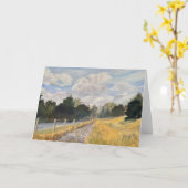 Whiskey Hill Winter Wenskaart Kaart (Gele Bloem)