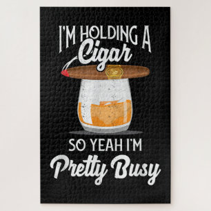 Whiskey, ik hou Cigar, dus ik ben  Busy Legpuzzel