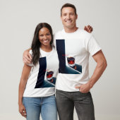 Whiskey in a Crystal Glass. Minimalist Art T-shirt (Unisex)