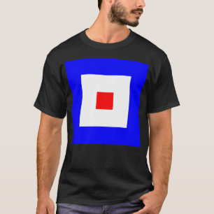 Whiskey Internationale Maritime Signaalvlag T-shirt