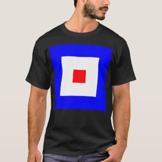 Whiskey Internationale Maritime Signaalvlag T-shirt