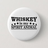 whiskey is mijn gedistilleerde dier ronde button 5,7 cm (Voorkant)