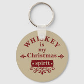 whiskey is mijn kerstgeest sleutelhanger (Voorkant)