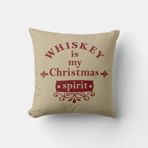 Whiskey is mijn kerstsfeer kussen