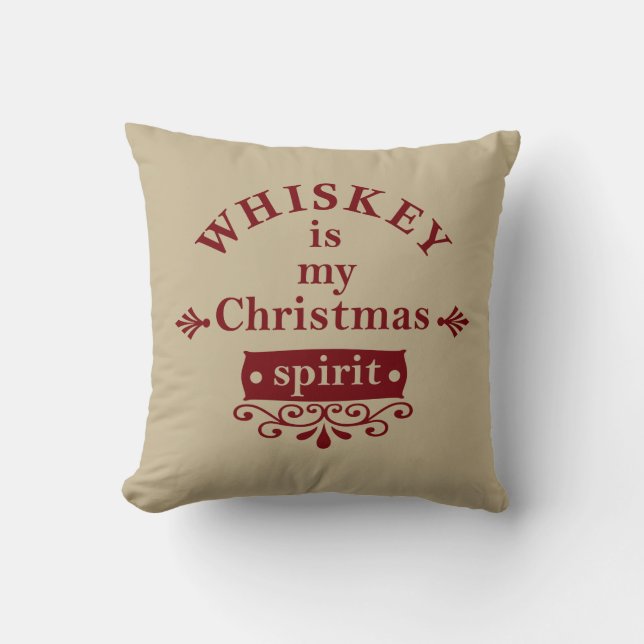 Whiskey is mijn kerstsfeer kussen (Voorkant)