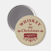 Whiskey is mijn kerstsfeer magneet (Voorkant / Achterkant)