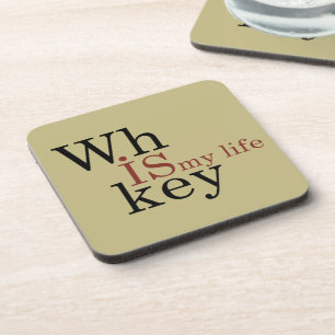 whiskey is mijn leven bier onderzetter