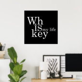 whiskey is mijn leven poster (Thuiskantoor)