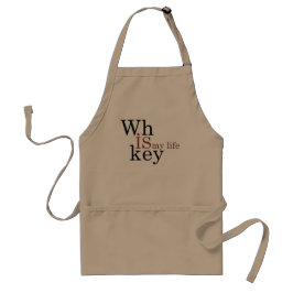 whiskey is mijn leven standaard schort