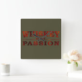 Whiskey is mijn passie grappige alcohol gezegden vierkante klok (Huis)