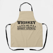 Whiskey is mijn spirituele dier grappige alcohol g schort (Voorkant)