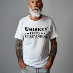 Whiskey is mijn spirituele dier grappige alcohol g t-shirt