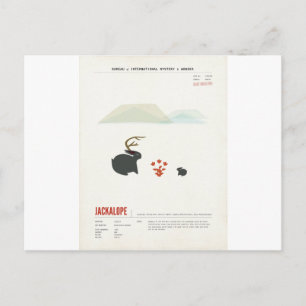 Whiskey Jackalope Briefkaart