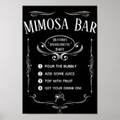 Whiskey Label Bar Poster (Voorkant)