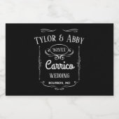 Whiskey Label Bruiloft Favor Label Likeurfles Etiket (Enkel label)