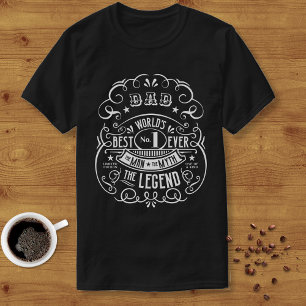 Whiskey Label Man Myth Legend Papa op maat T-shirt