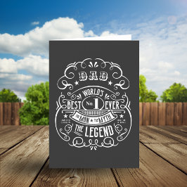 Whiskey Label Man Mythe Legende Vader  Feestdagen Kaart