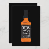 Whiskey Let kan alcohol bevatten Bedankkaart (Voorkant / Achterkant)