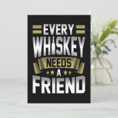 Whiskey Lover | Elke whisky heeft een vriend nodig Bedankkaart (Staand voorkant)