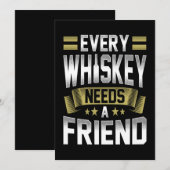 Whiskey Lover | Elke whisky heeft een vriend nodig Bedankkaart (Voorkant / Achterkant)