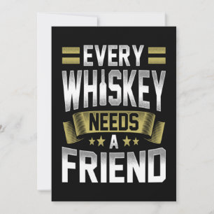 Whiskey Lover   Elke whisky heeft een vriend nodig Bedankkaart