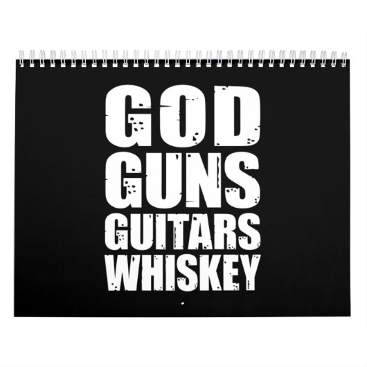 Whiskey Lover | God Pistolen Guitars Whiskey Kalender (Hoes)