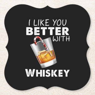 Whiskey Lover Ik vind je beter met whiskey Kartonnen Onderzetters