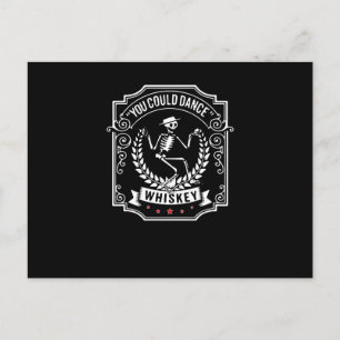 Whiskey Lover   U kunt Dance Whiskey Briefkaart