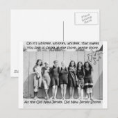 Whiskey maakt je gek op de oude NJ Shore Briefkaart (Voorkant / Achterkant)
