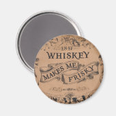 Whiskey maakt me gek magneet (Voorkant / Achterkant)