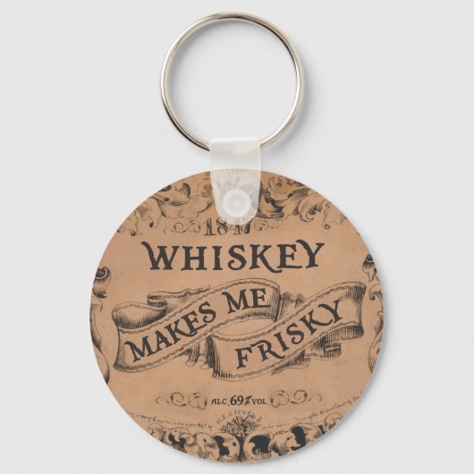 Whiskey maakt me gek sleutelhanger (Voorkant)