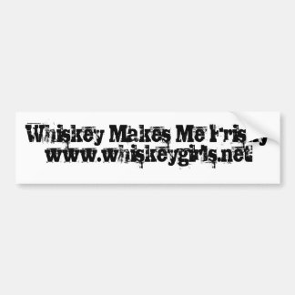 Whiskey maakt me gevaarlijk bumpersticker