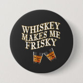 Whiskey maakt me gevaarlijk ronde button 7,6 cm (Voorkant)