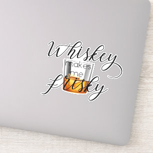 Whiskey maakt me gevaarlijk sticker