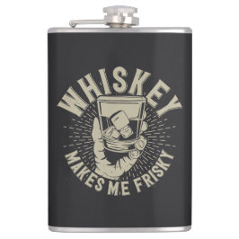 Whiskey maakt me ongevaarlijk heupfles