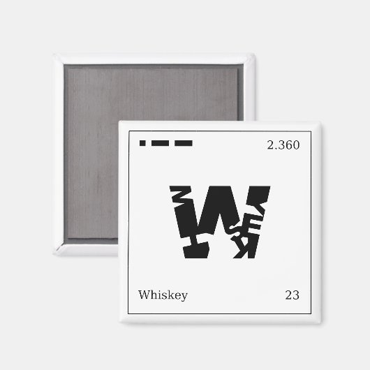 Whiskey Magnet (Voorkant / Achterkant)