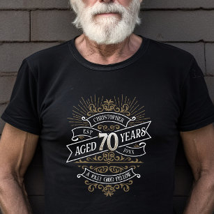Whiskey  Mannen 70e Verjaardag T-shirt