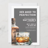 Whiskey Mannen verjaardagsfeestje Kaart (Voorkant)