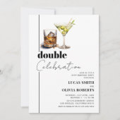 Whiskey & Martini Volwassen Gezamenlijk Verjaardag Kaart (Voorkant)