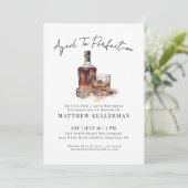 Whiskey Men's Birthday Party Kaart (Staand voorkant)