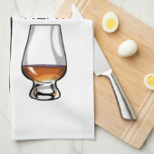 Whiskey Neat Funny Alcohol Drink Theedoek (Quarter Fold)