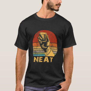 Whiskey Neat Old Fashioned Scotch and Bourbon Drin T-shirt